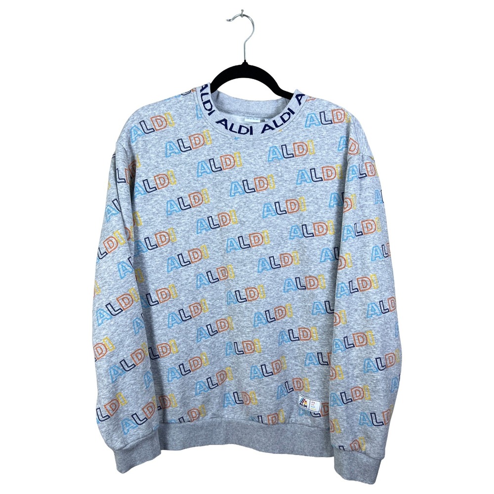 ALDI GEAR Sweatshirt 2020s Unisex Size Large Streetwear Normcore